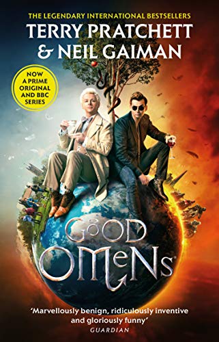 Terry Pratchett, Neil Gaiman: Good Omens (British English language, 1990, Victor Gollancz Ltd, Workman Publishing Company)